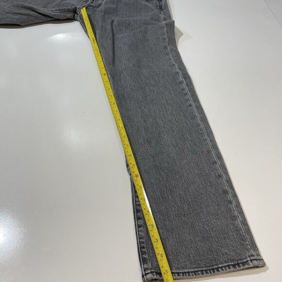 Levis 501 Jeans Men’s Straight Leg Button Fly 34x32 Charcoal Wash Vintage - Picture 6 of 10